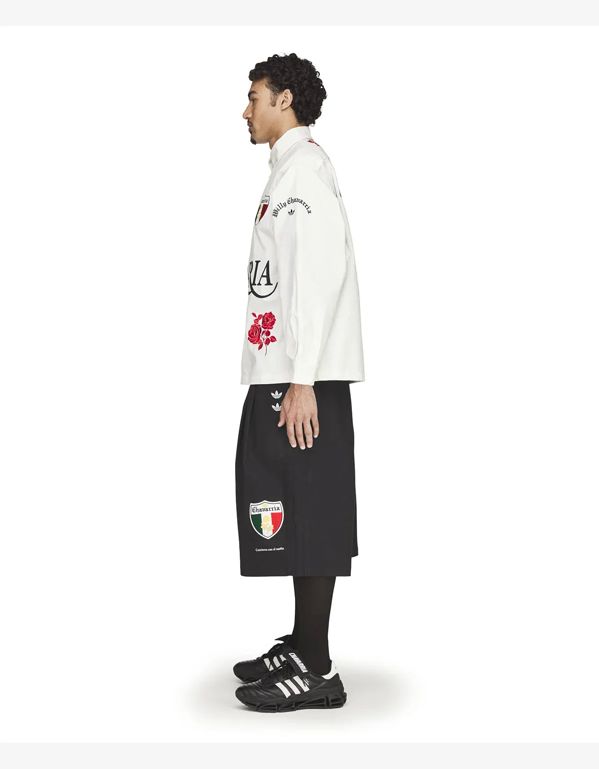 Willy Chavarria x Adidas White Button Up Shirt KV1980