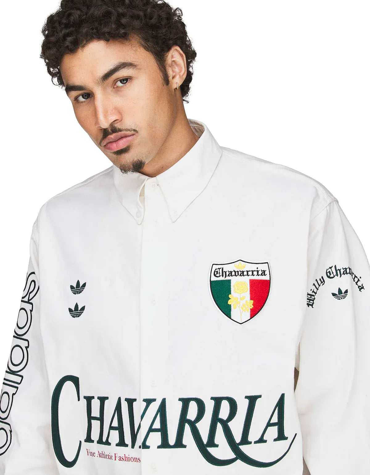 Willy Chavarria x Adidas White Button Up Shirt KV1980