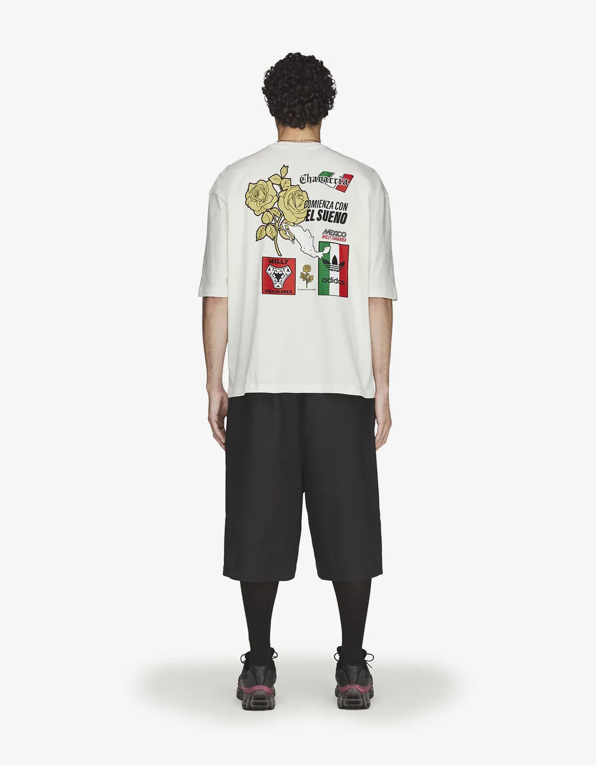 Willy Chavarria x Adidas White Graphic T-Shirt KY7707