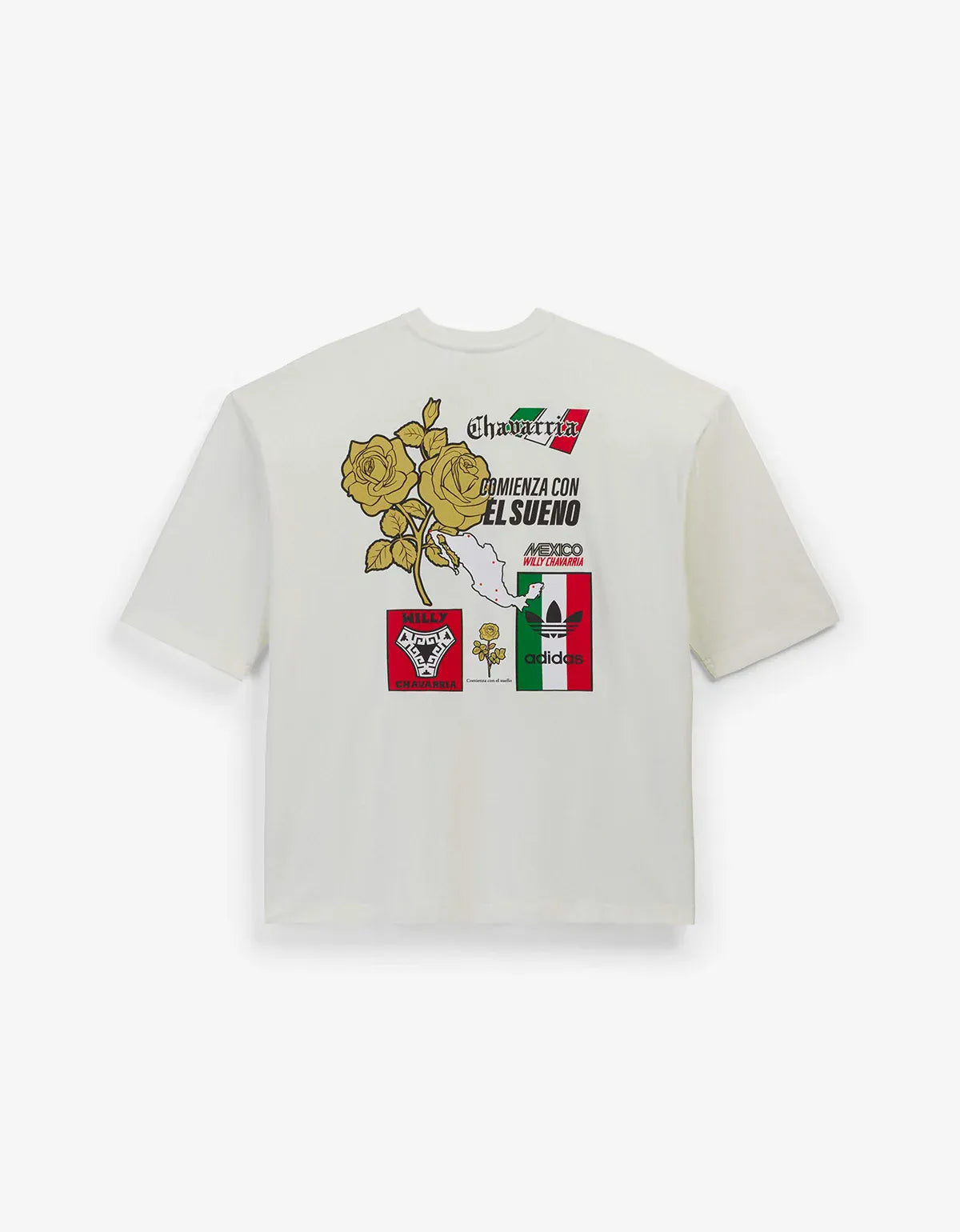 Willy Chavarria x Adidas White Graphic T-Shirt KY7707
