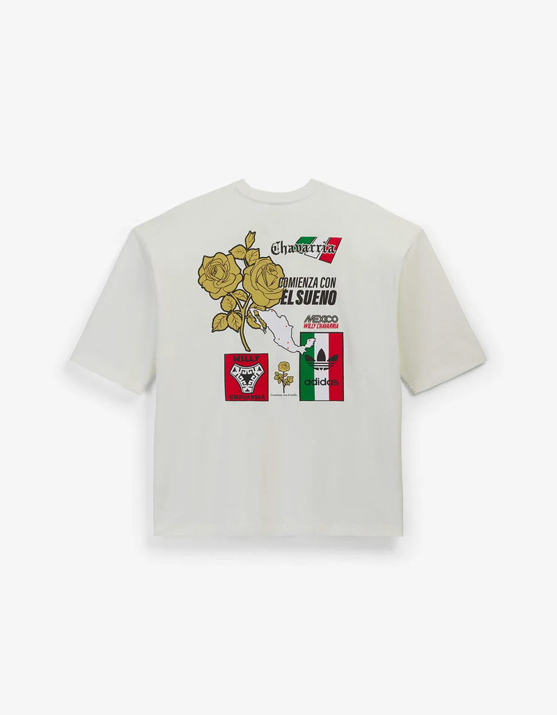 Willy Chavarria x Adidas White Graphic T-Shirt KY7707