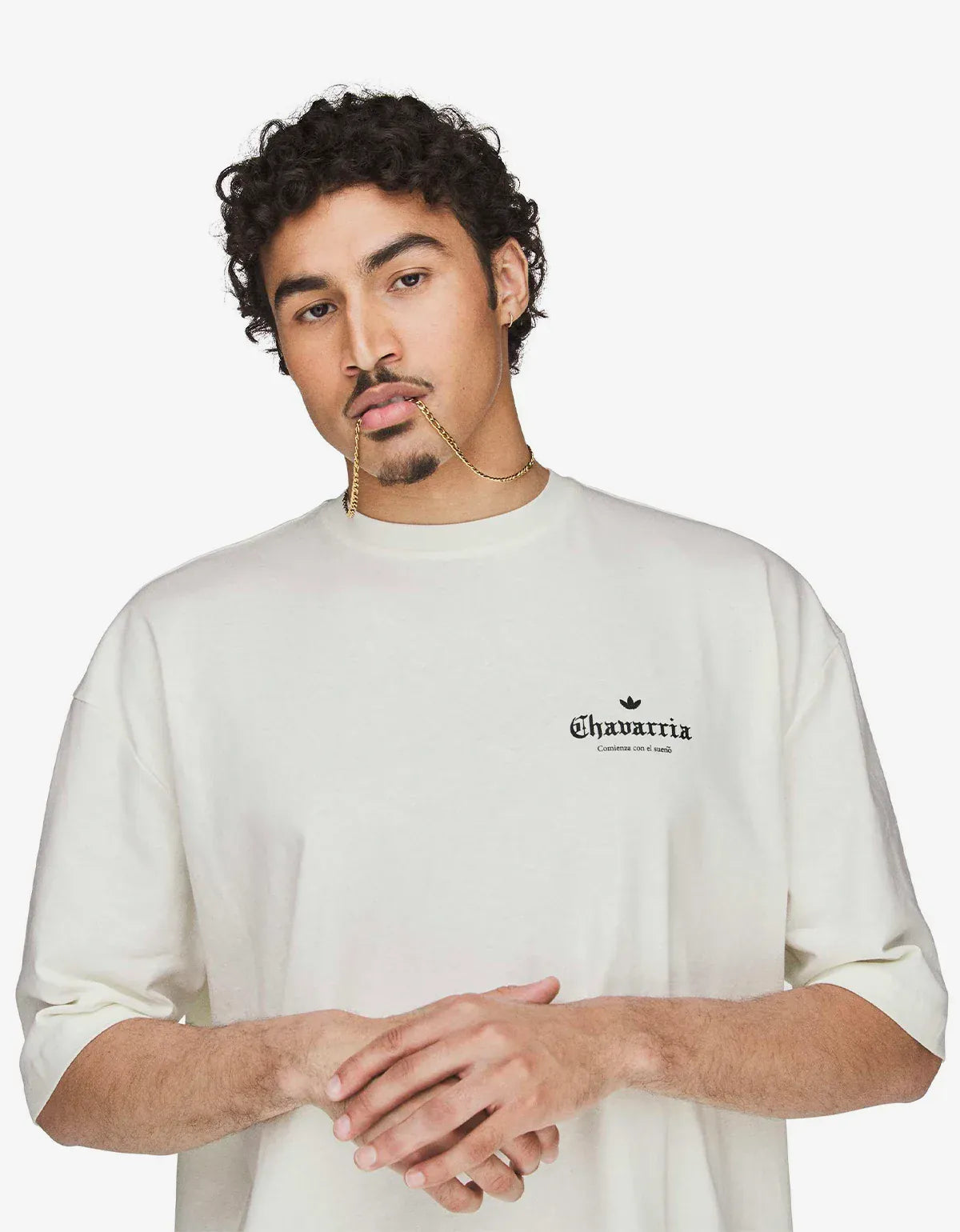 Willy Chavarria x Adidas White Graphic T-Shirt KY7707