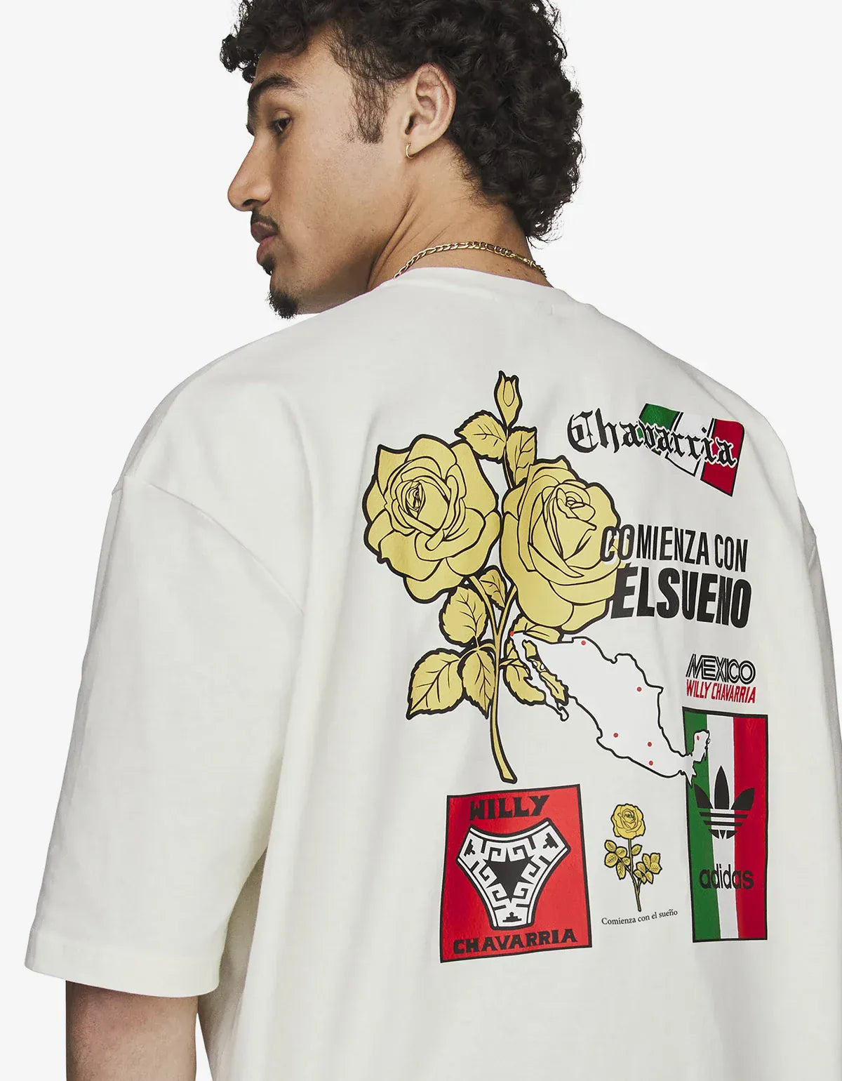 Willy Chavarria x Adidas White Graphic T-Shirt KY7707