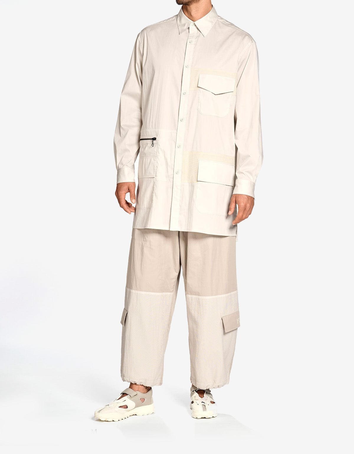 Y-3 Chalk Pearl White Utility Shirt KQ9754