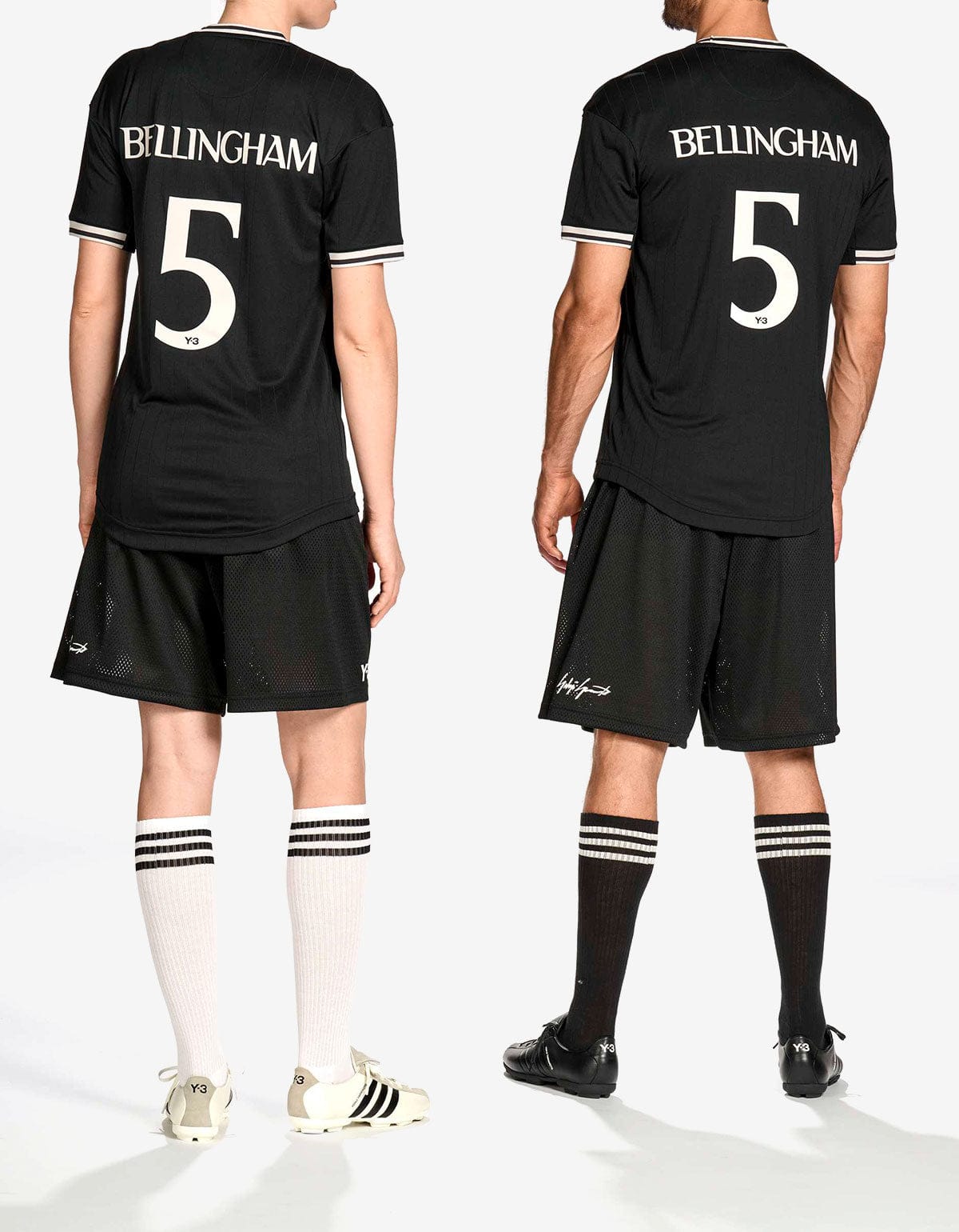 Y-3 ブラック サッカーTシャツ BELLINGHAM 5 サイズS Y-3 Black Elite 5 JB Football T-Shirt – mens designer fashion