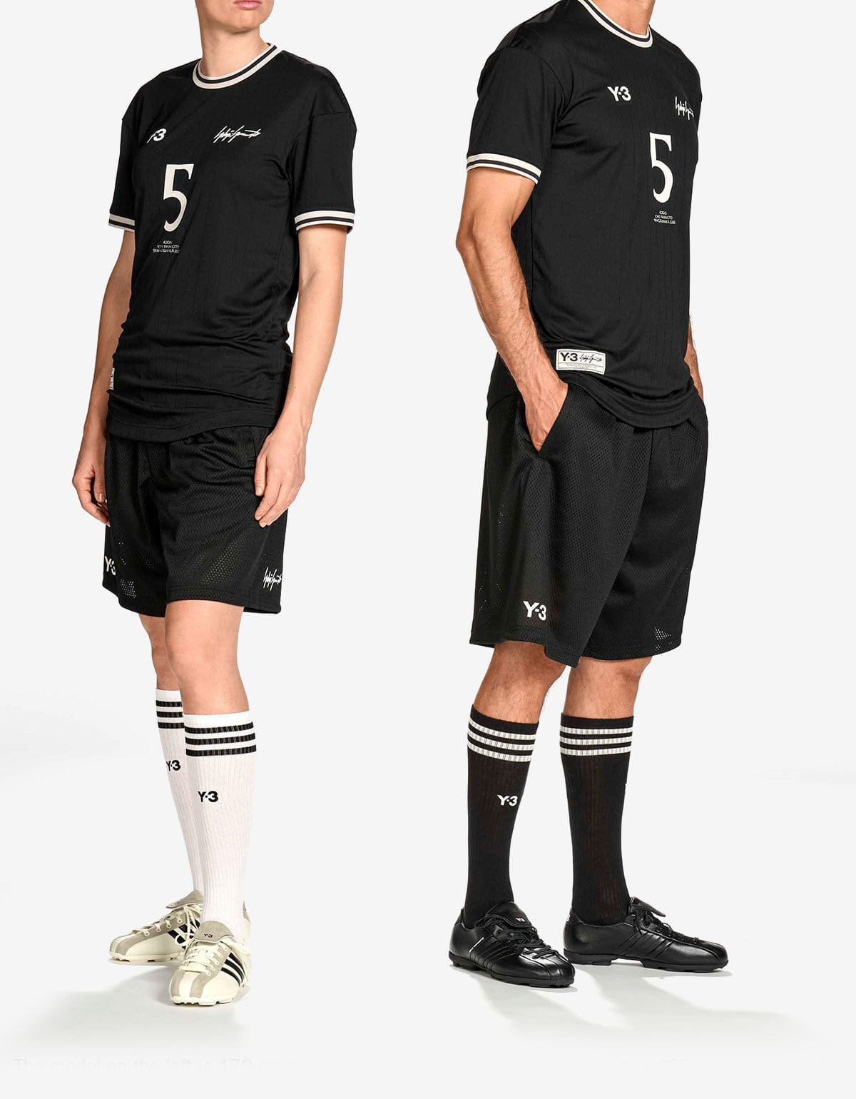 Y-3 Black Elite 5 JB Football T-Shirt – mens designer fashion