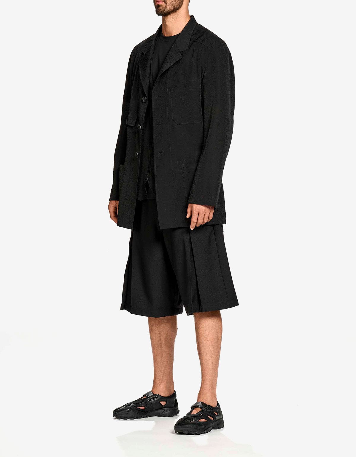 Y-3 Crinkle Viscose Chore Coat KQ9701 