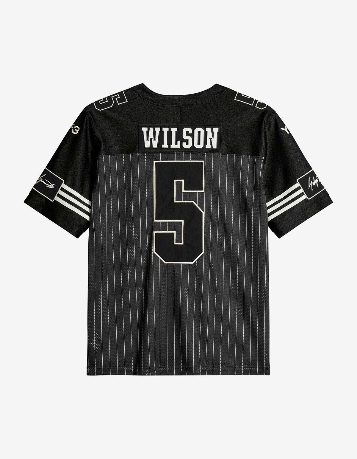 Y-3 Black Elite 5 Garrett Wilson American Football T-Shirt KS7642