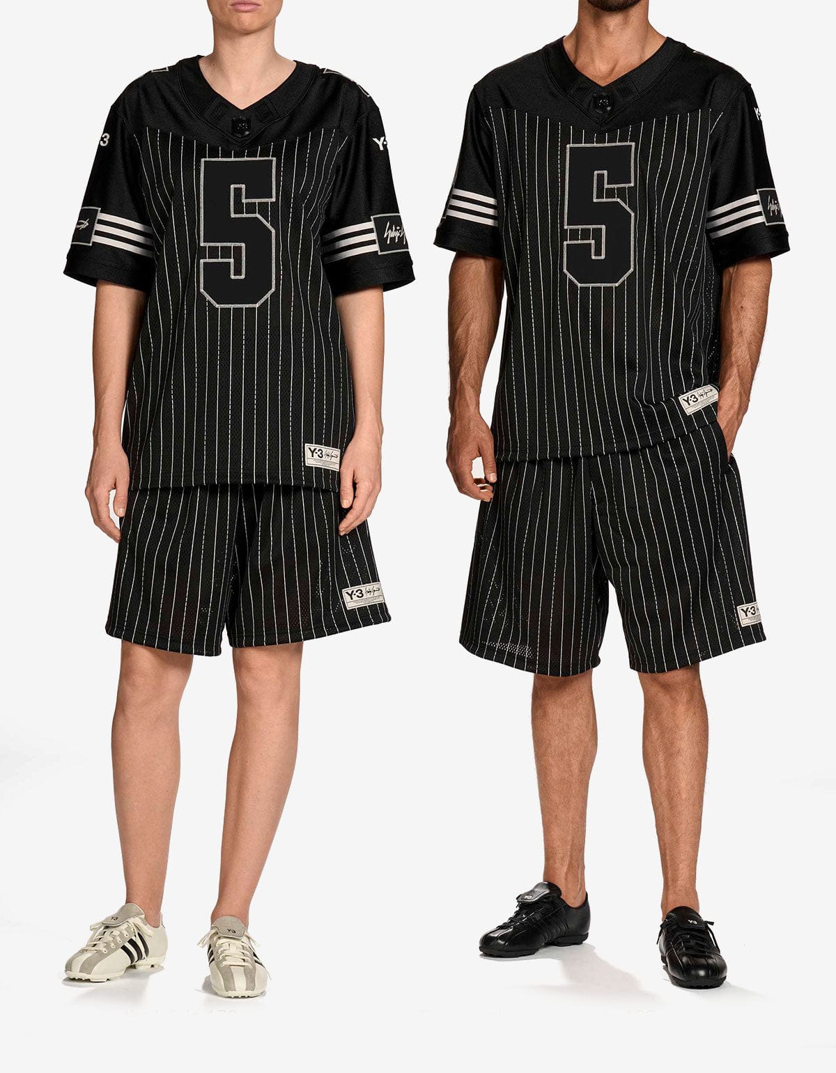 Y-3 Black Elite 5 Garrett Wilson American Football T-Shirt KS7642