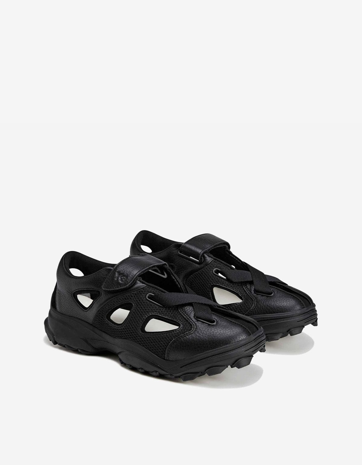 Y-3 Black GSG9 Sandals – mens designer fashion London – Zoo Fashions