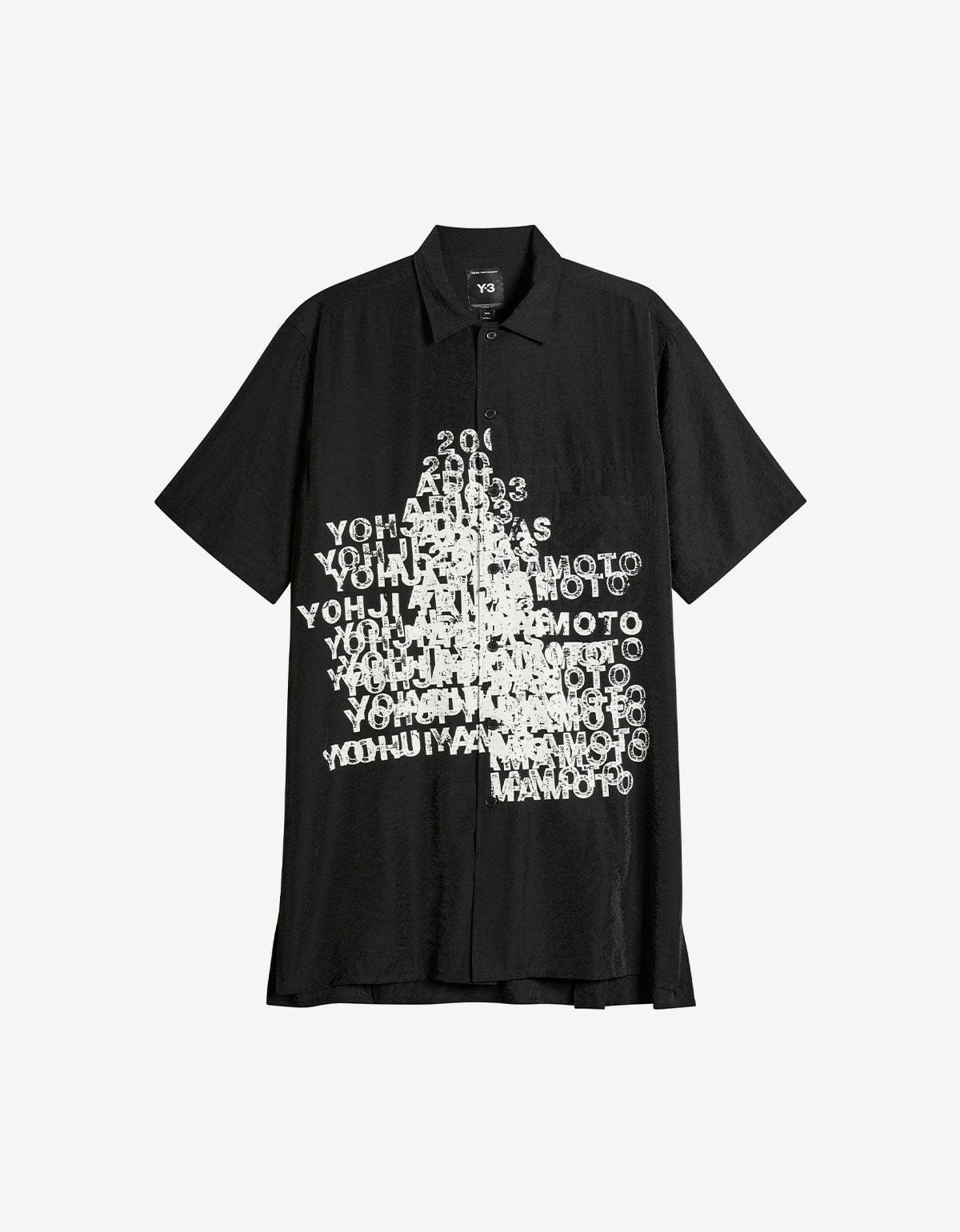 Y-3 Black Graphic Long Shirt KR0169 