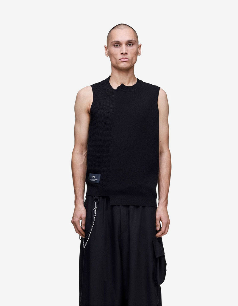 Y-3 Black Graphic Vest KH0420
