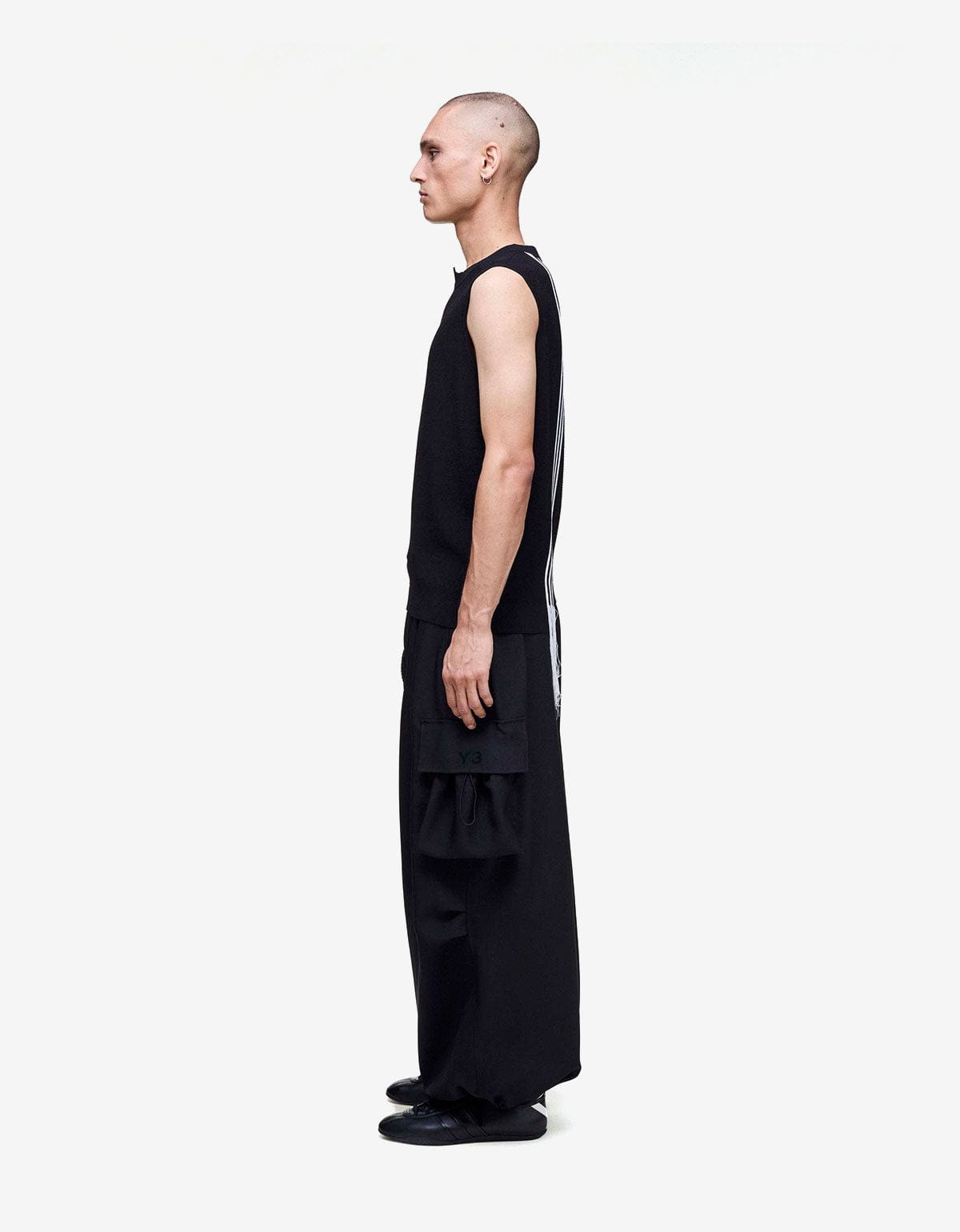 Y-3 Black Graphic Vest KH0420