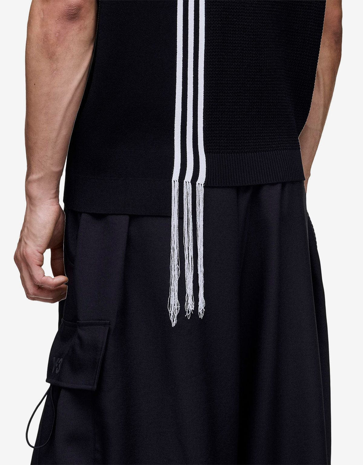 Y-3 Black Graphic Vest KH0420