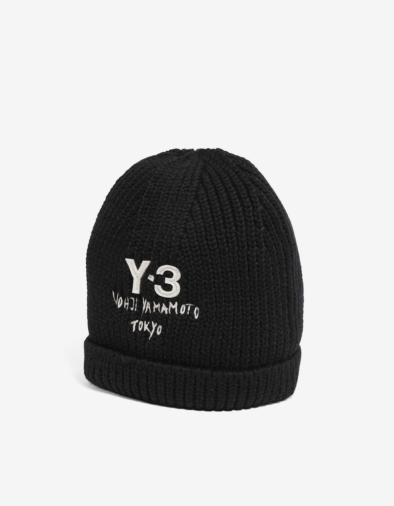 Y-3 Chunky Knit Beanie Hat JX8308