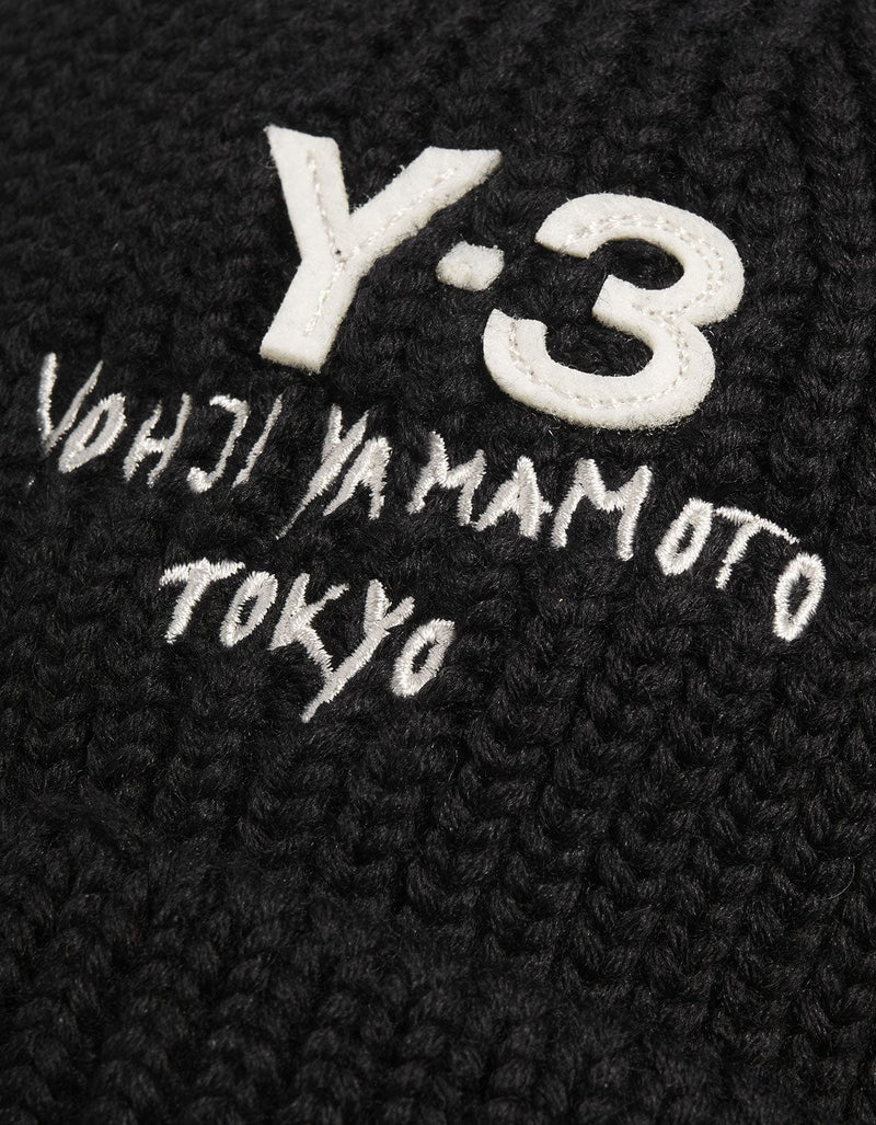 Y-3 Chunky Knit Beanie Hat JX8308