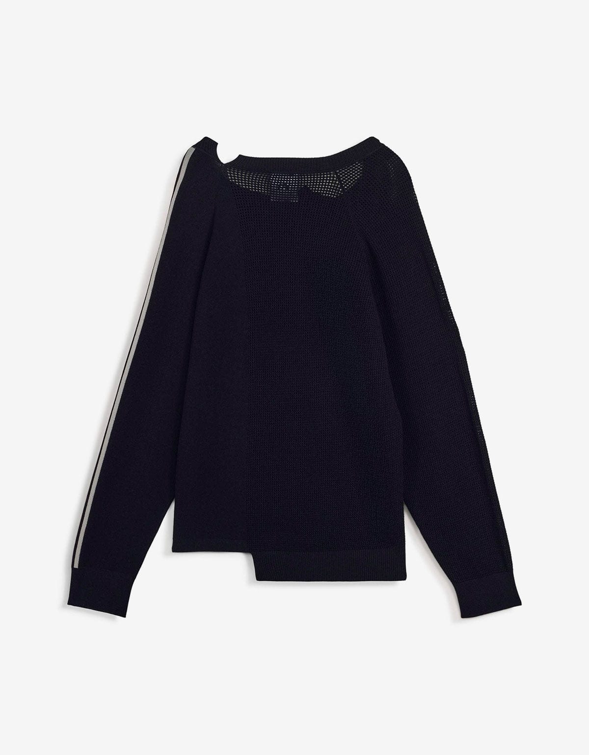 Y-3 Black Logo Knit Sweater – mens designer fashion London – Zoo