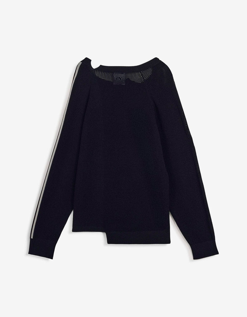 Y-3 Black Logo Knit Sweater KR2395
