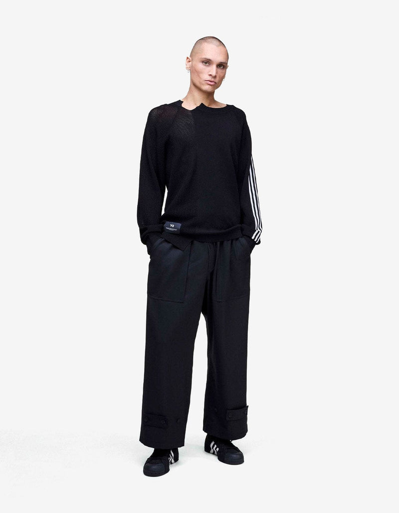 Y-3 Black Logo Knit Sweater KR2395