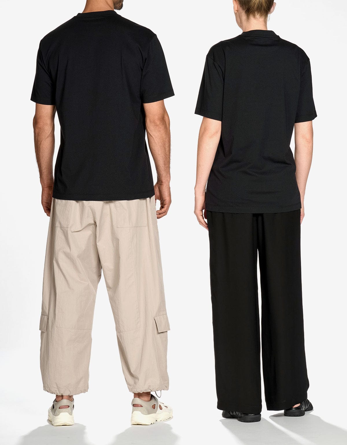 Y-3 Black Logo Regular T-Shirt – mens designer fashion London