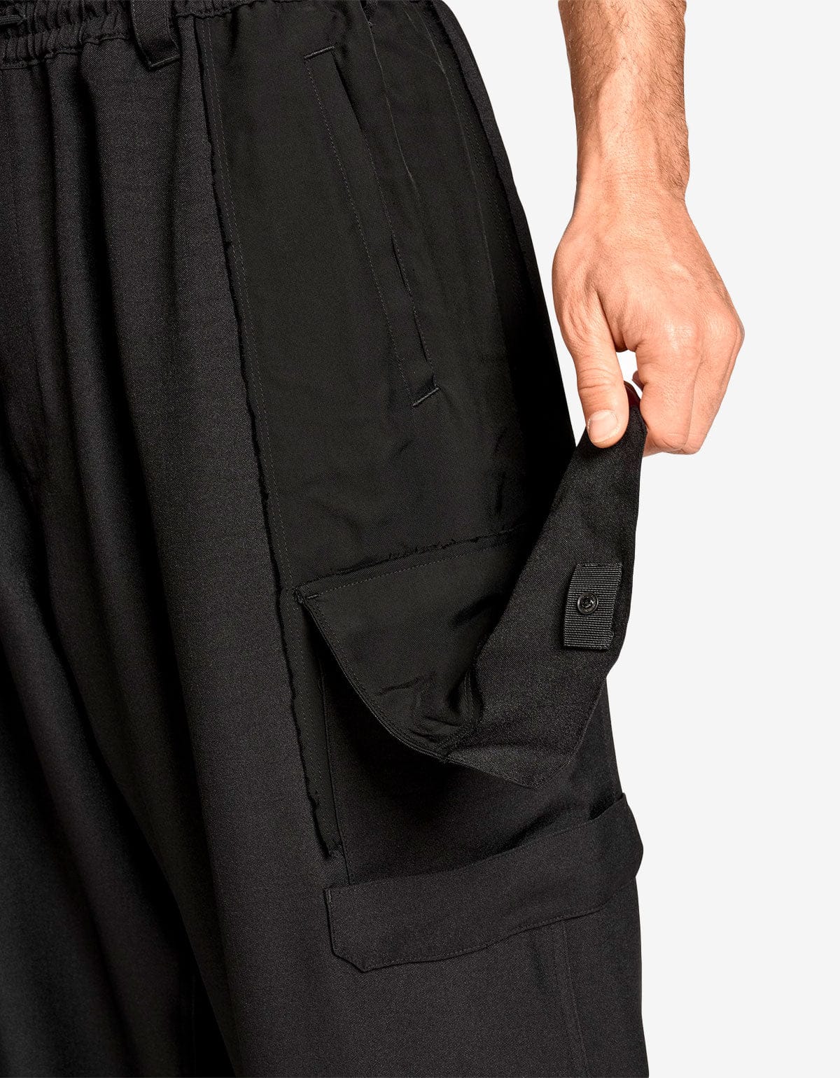 Y-3 Black Sport Uniform Straight Pants KE3884