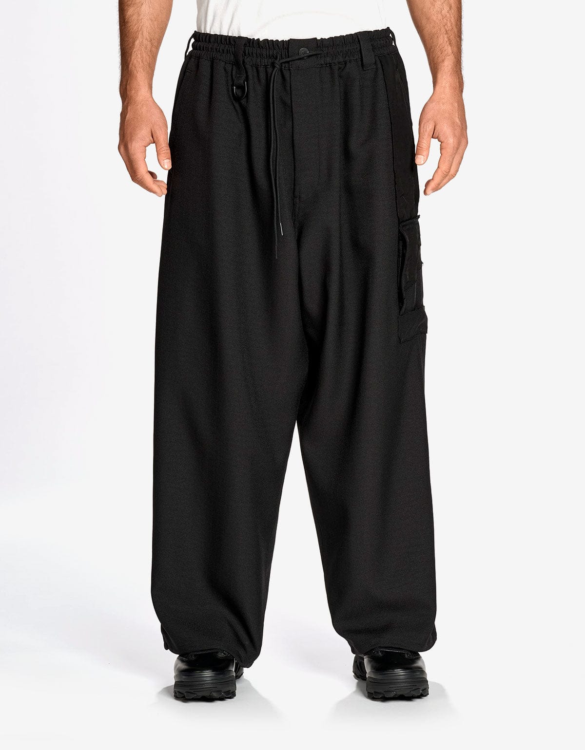 Y-3 Black Sport Uniform Straight Pants KE3884