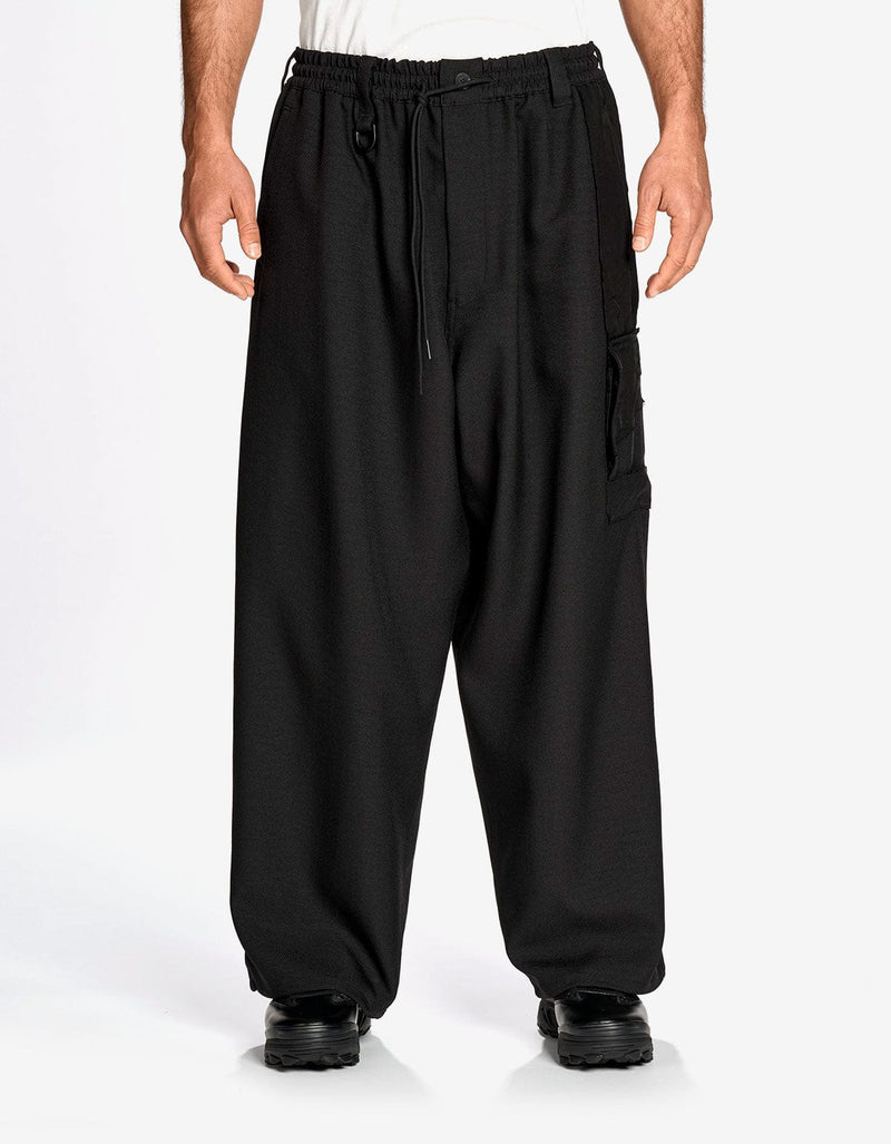 Y-3 Black Sport Uniform Straight Pants KE3884