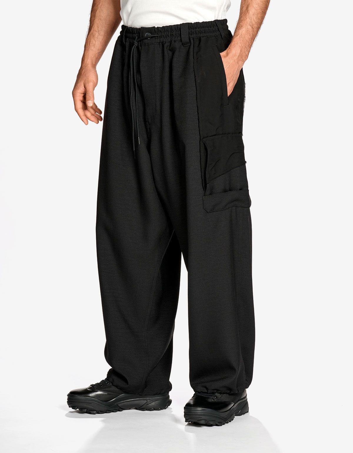 Y-3 Black Sport Uniform Straight Pants KE3884