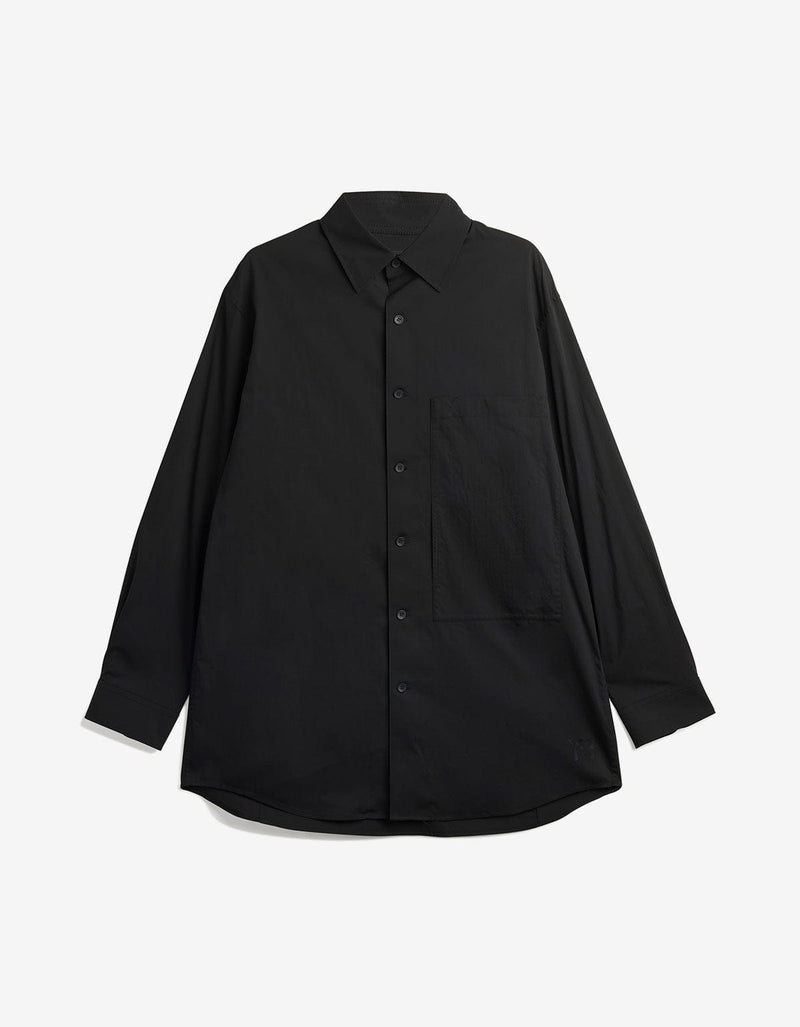 Y-3 Black Sporty Cotton Shirt JX7339