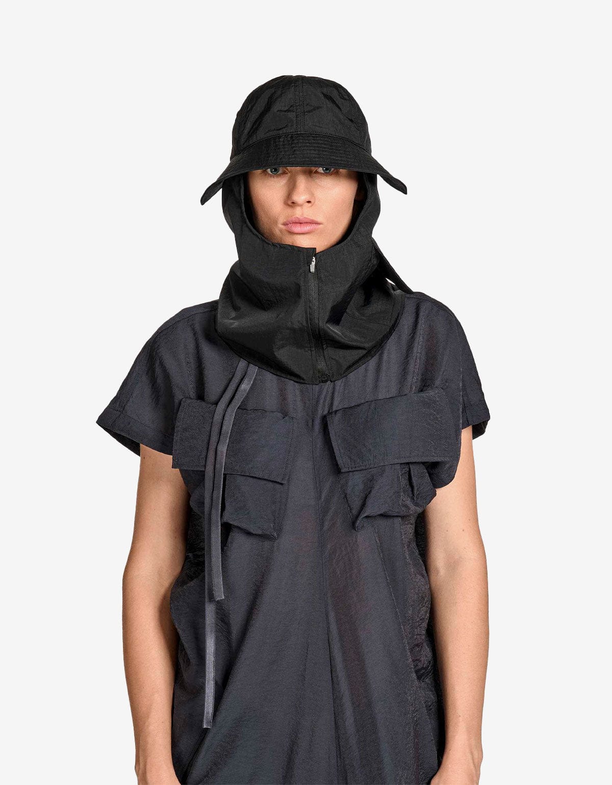 Y-3 Black Utility Hood – mens designer fashion London – Zoo Fashions