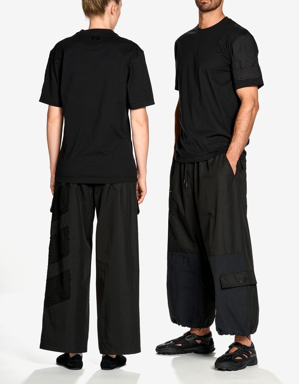 Y-3 Black Utility T-Shirt – mens designer fashion London – Zoo