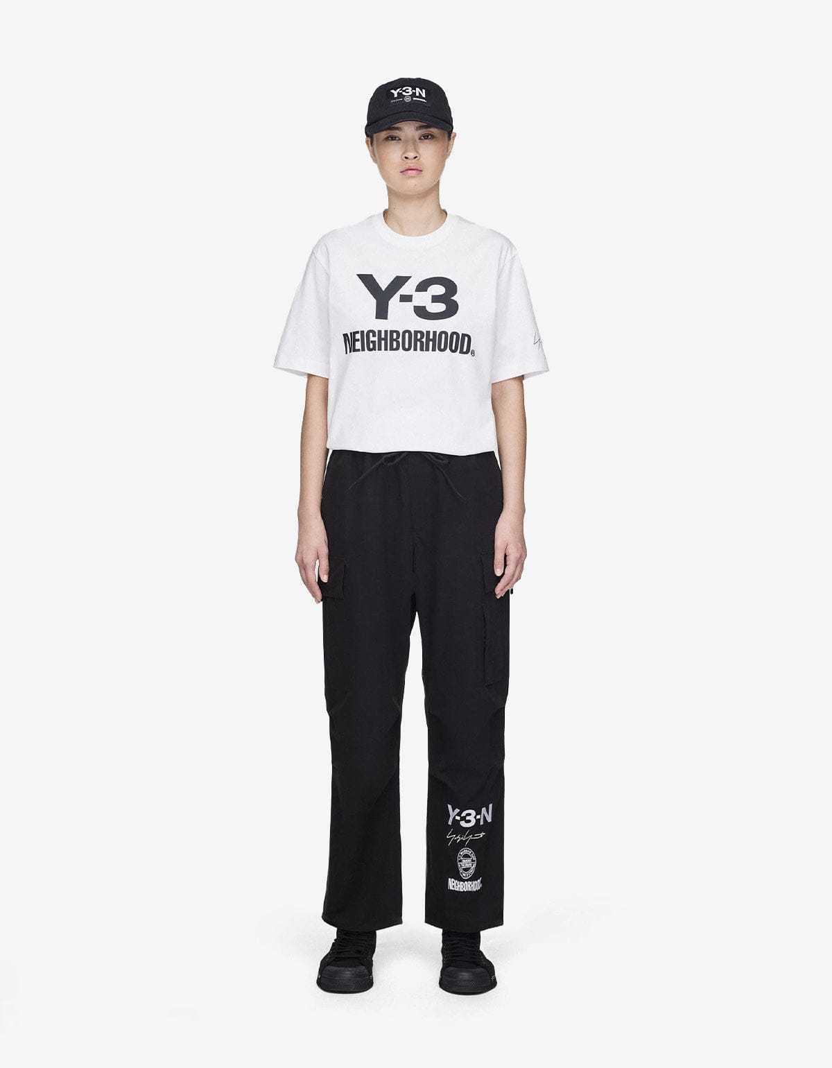 Y-3 NBHD Black Cargo Trousers JW7003