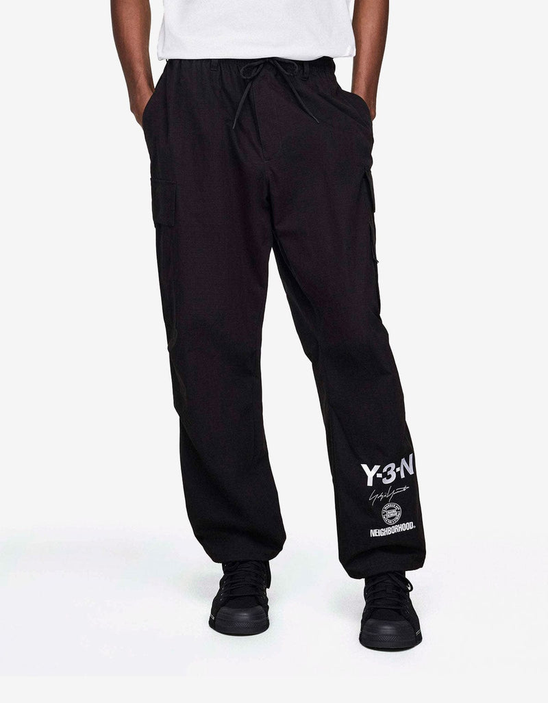 Y-3 NBHD Black Cargo Trousers JW7003