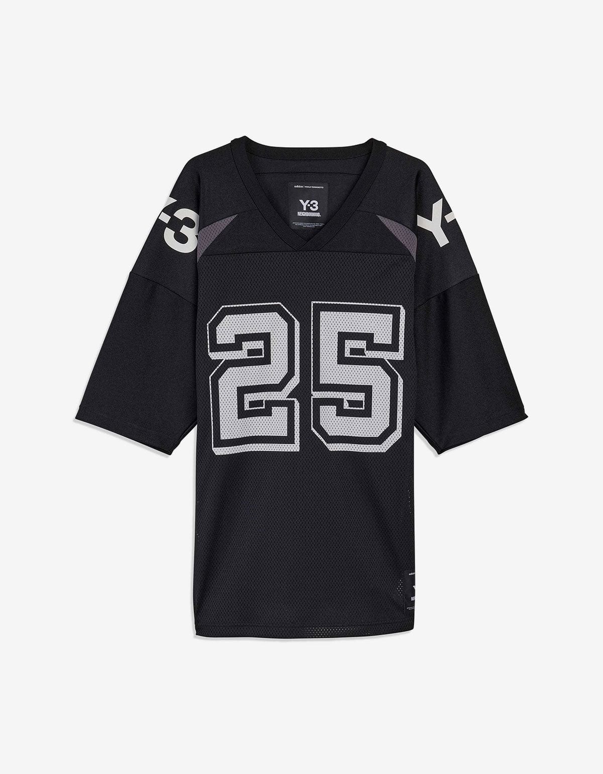 Y-3 NBHD Black Football Jersey T-Shirt JW6997