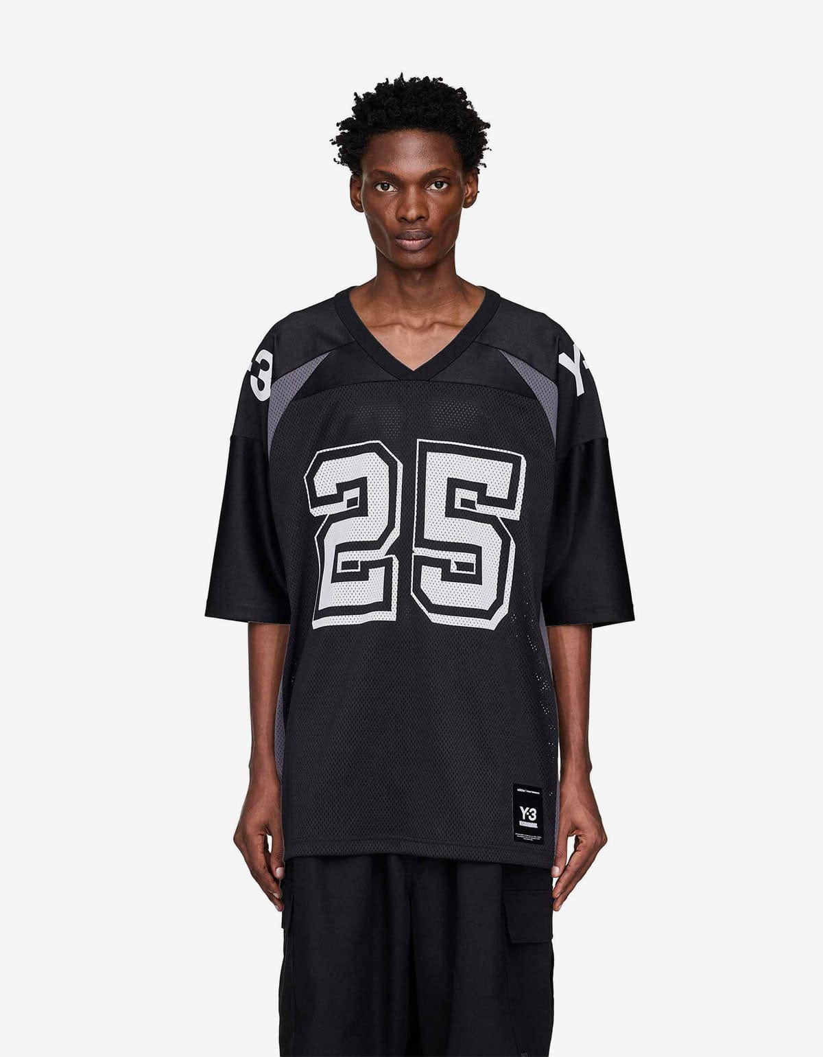 Y-3 NBHD Black Football Jersey T-Shirt JW6997