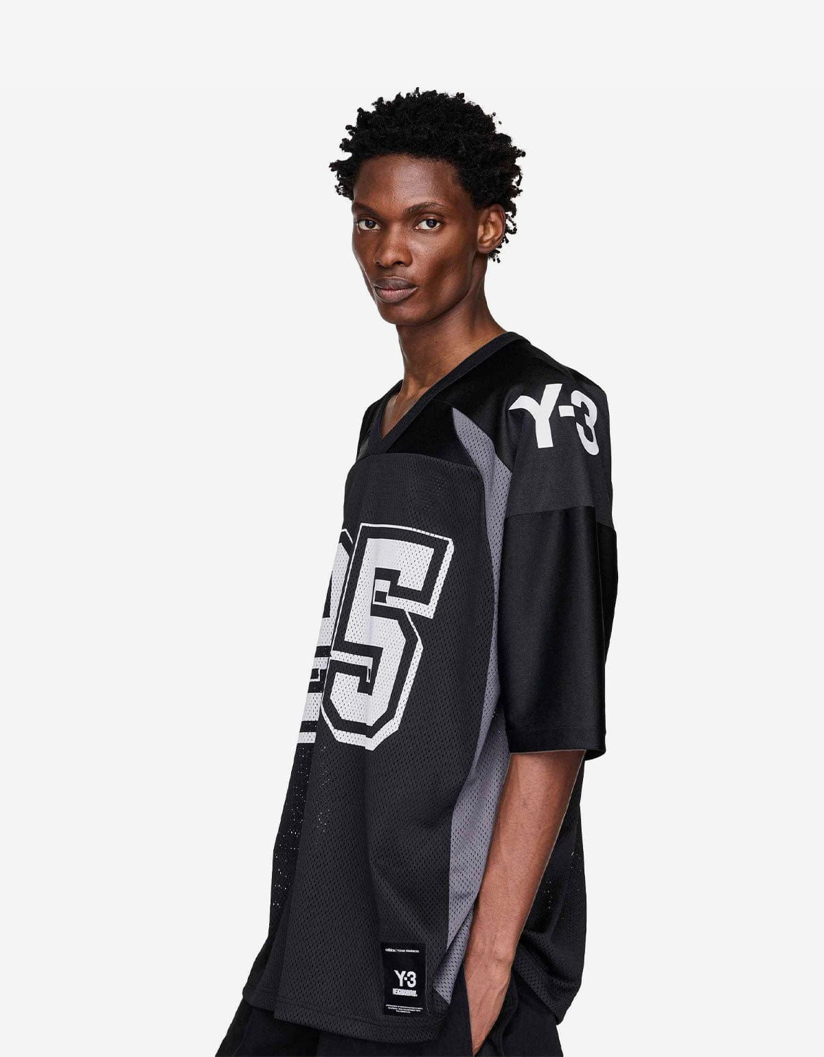 Y-3 NBHD Black Football Jersey T-Shirt JW6997