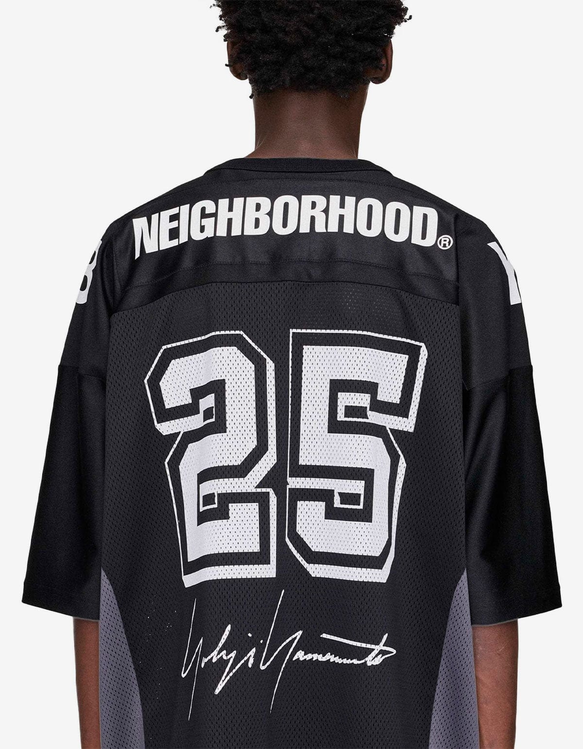 Y-3 NBHD Black Football Jersey T-Shirt JW6997