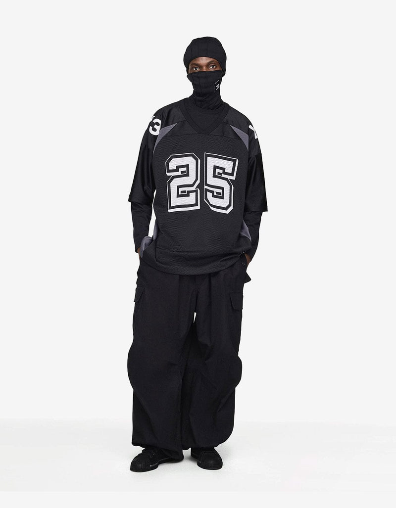 Y-3 NBHD Black Football Jersey T-Shirt JW6997