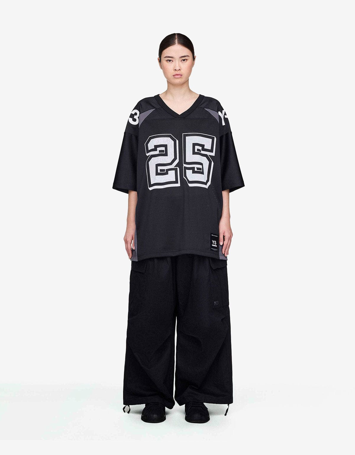 Y-3 NBHD Black Football Jersey T-Shirt JW6997