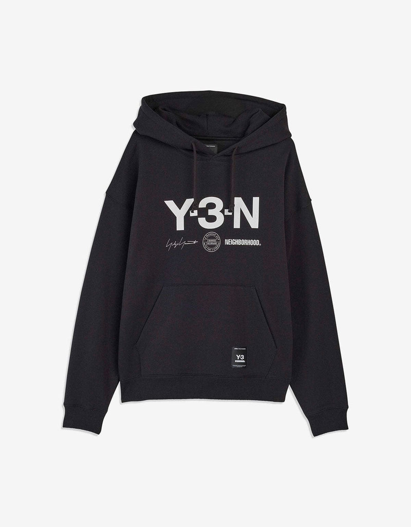 Y-3 NBHD Black Graphic Hoodie JW7004