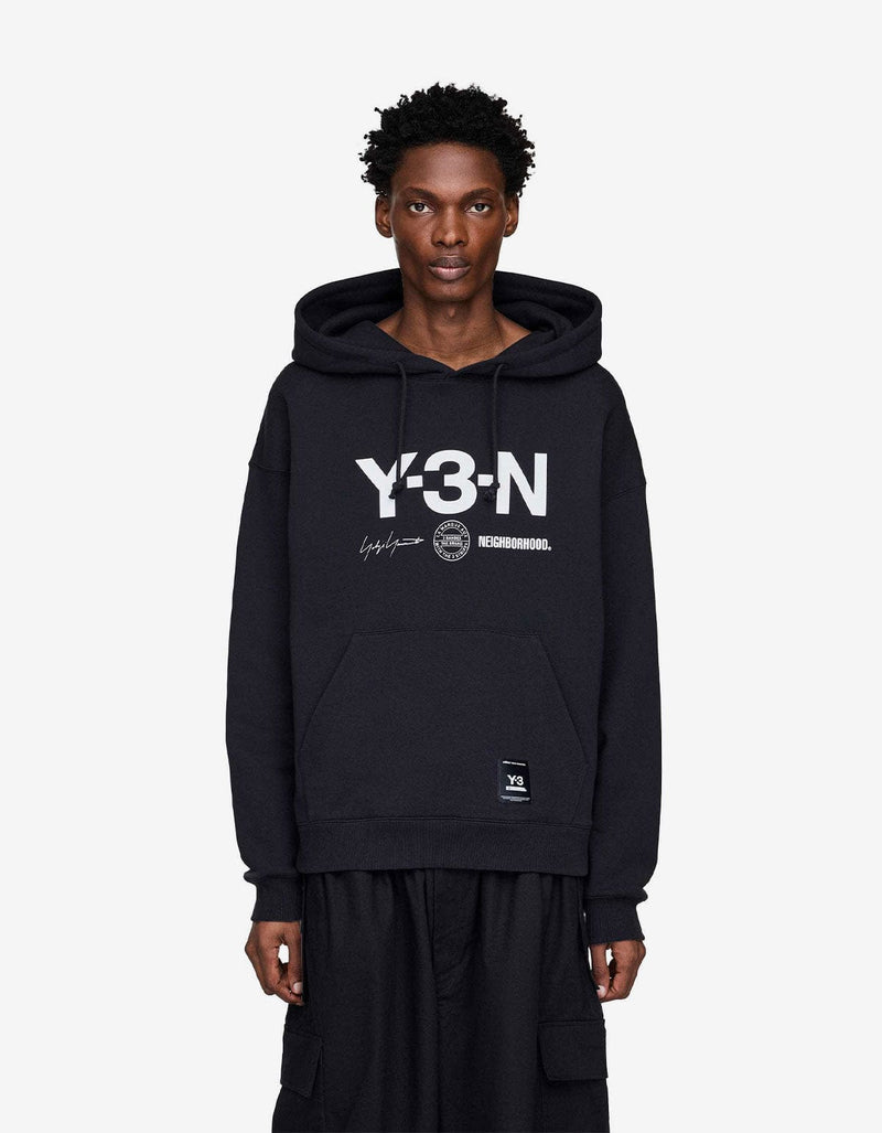 Y-3 NBHD Black Graphic Hoodie JW7004