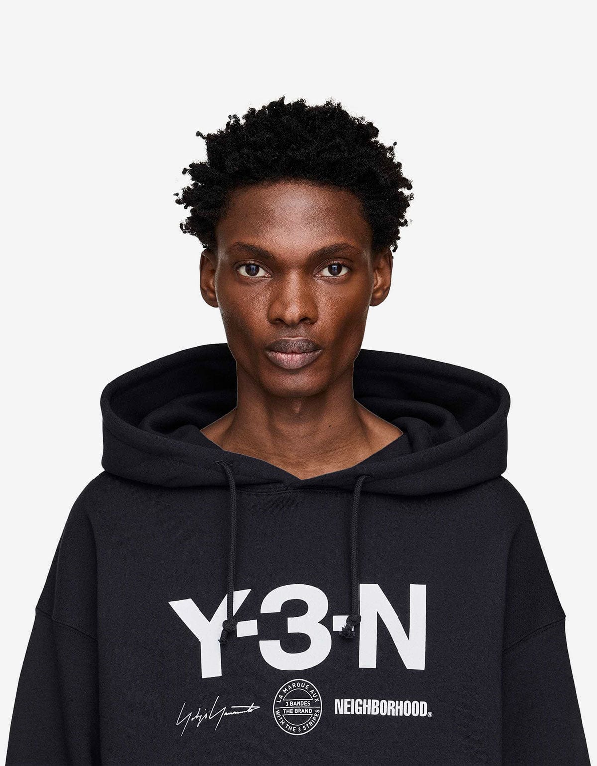 Y-3 NBHD Black Graphic Hoodie JW7004