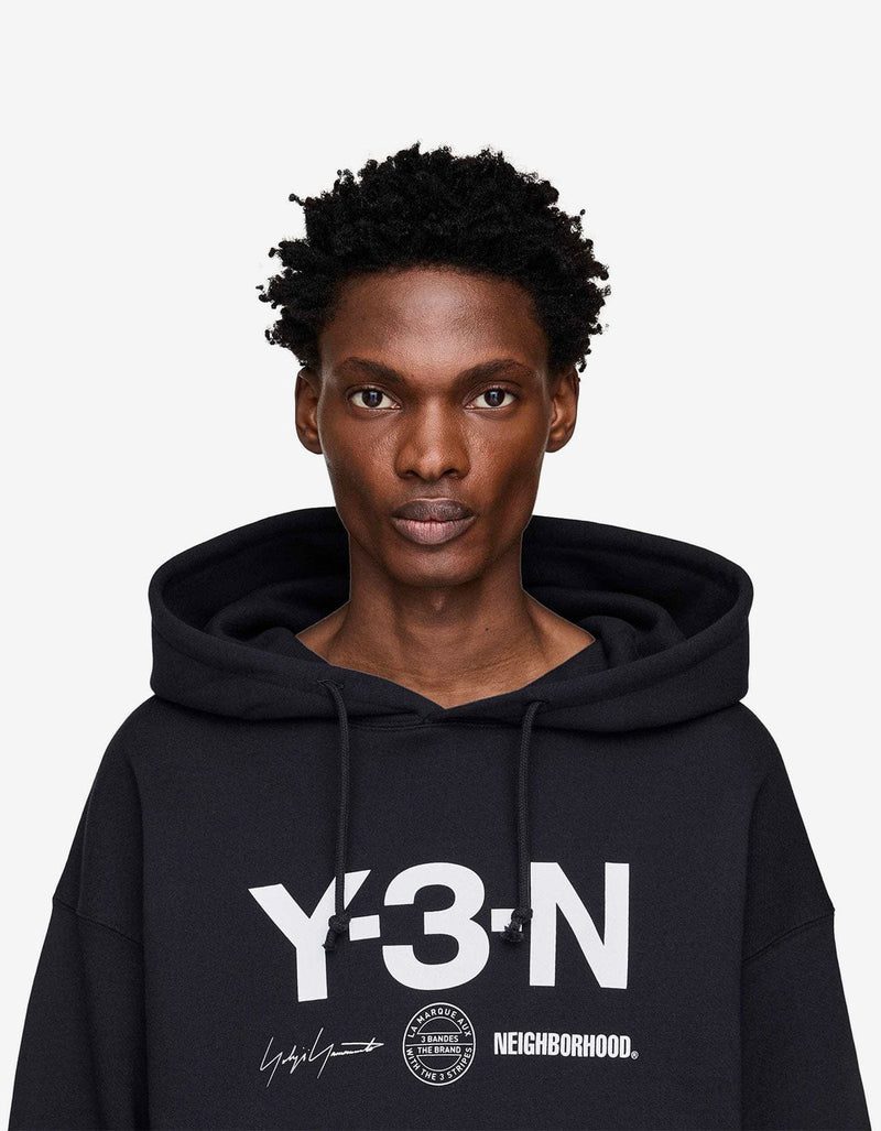 Y-3 NBHD Black Graphic Hoodie JW7004
