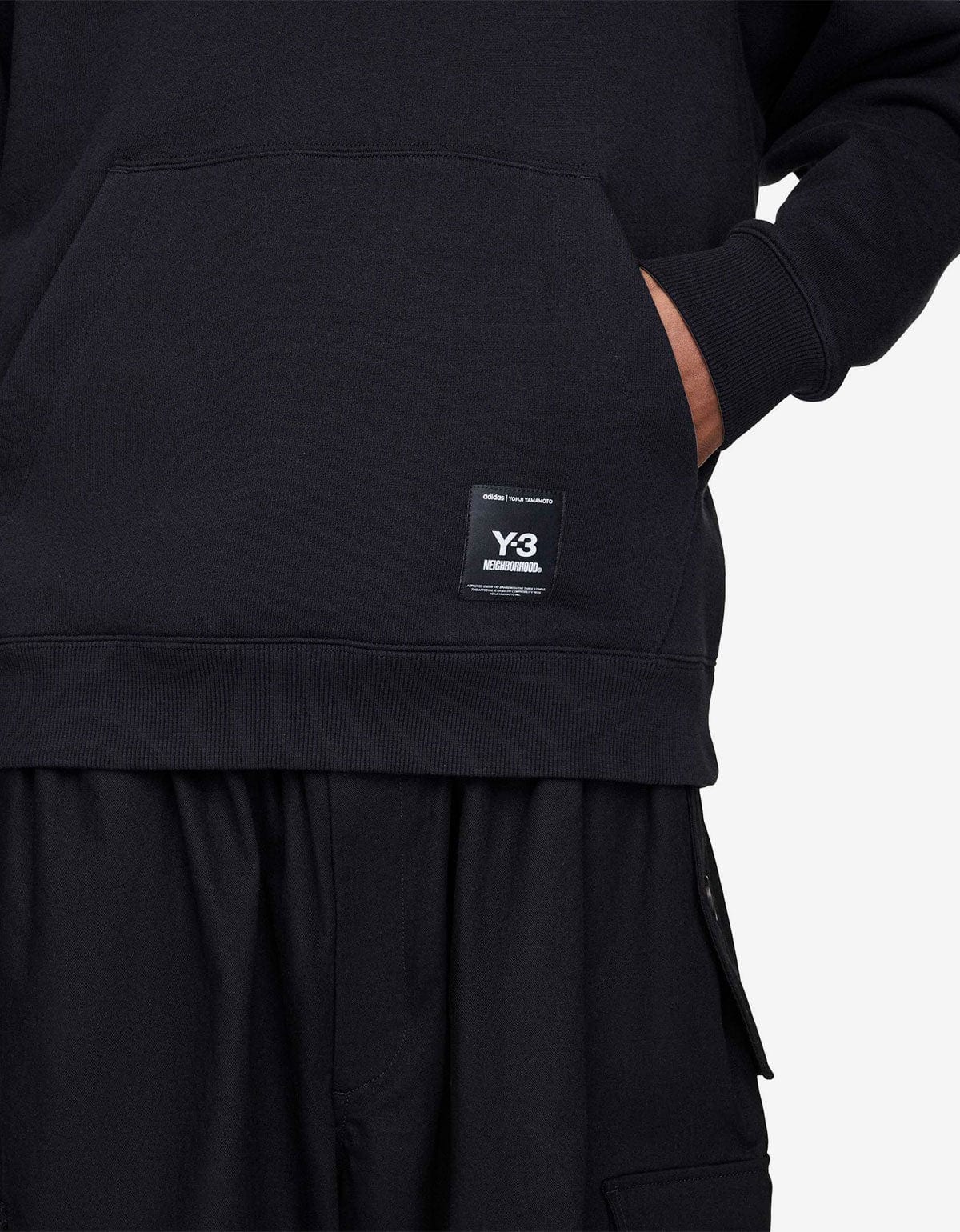 Y-3 NBHD Black Graphic Hoodie JW7004