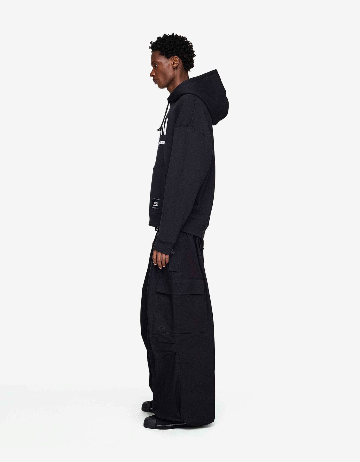 Y-3 NBHD Black Graphic Hoodie JW7004