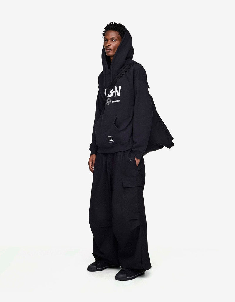 Y-3 NBHD Black Graphic Hoodie JW7004