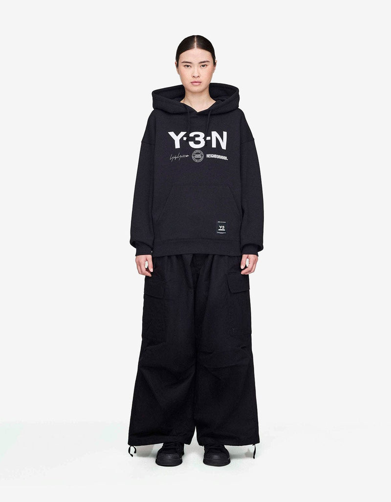 Y-3 NBHD Black Graphic Hoodie JW7004