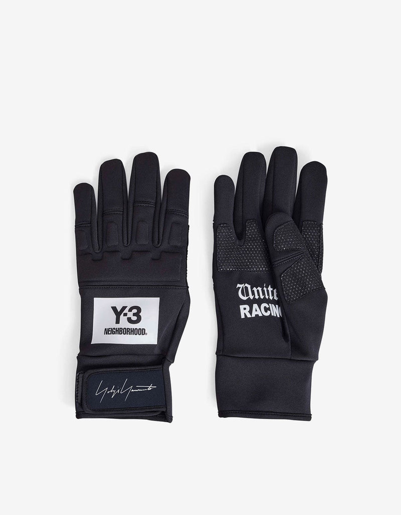 Y-3 NBHD Black Racing Gloves JX0052