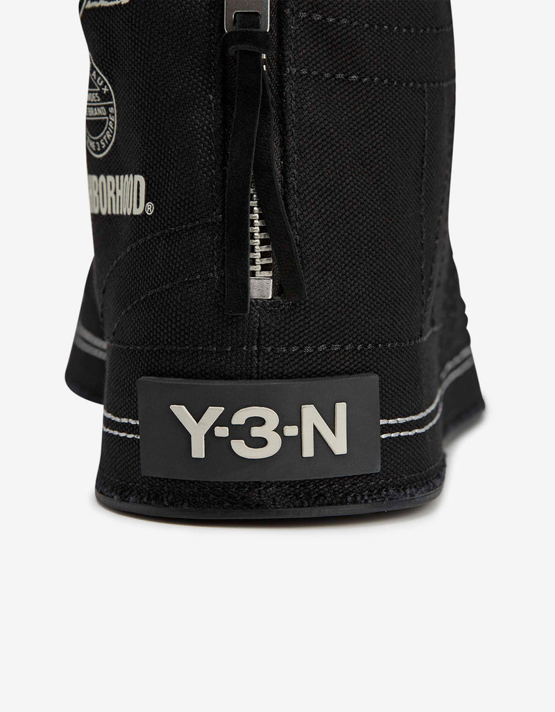 Y-3 x Neighborhood Nizza Hi Black Trainers JP6454