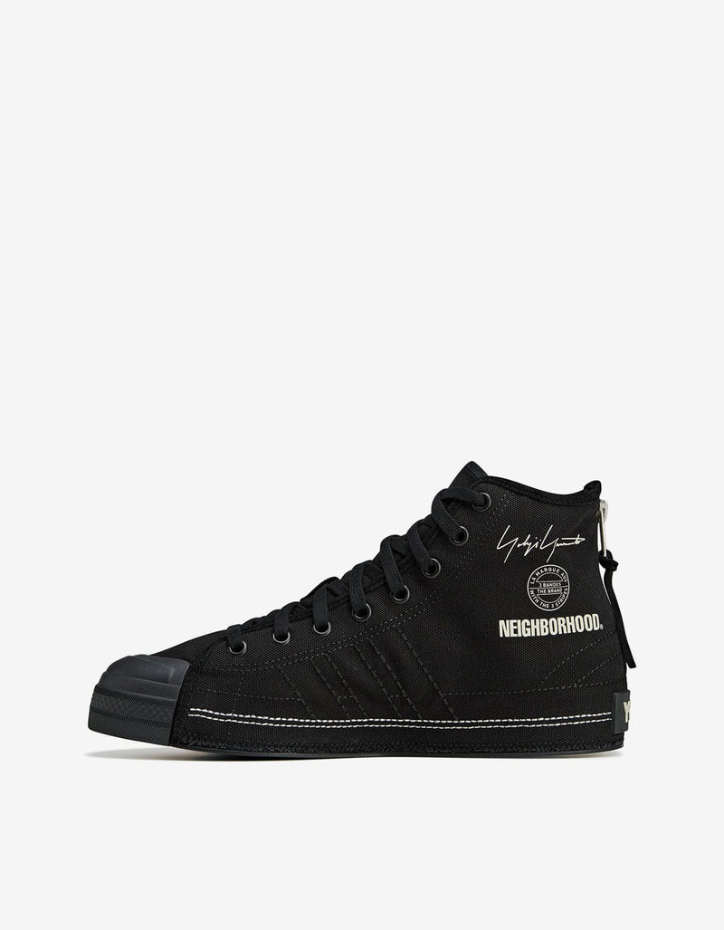 Y-3 x Neighborhood Nizza Hi Black Trainers JP6454